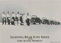 Historic dune rides logo on tee shirt for sale at Dickinson Photo Gallery, Glen Lake Michigan